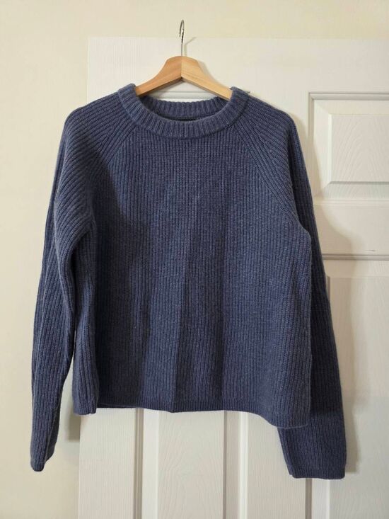 Quince Sweaters - Quince Cashmere Sweater Blue Large